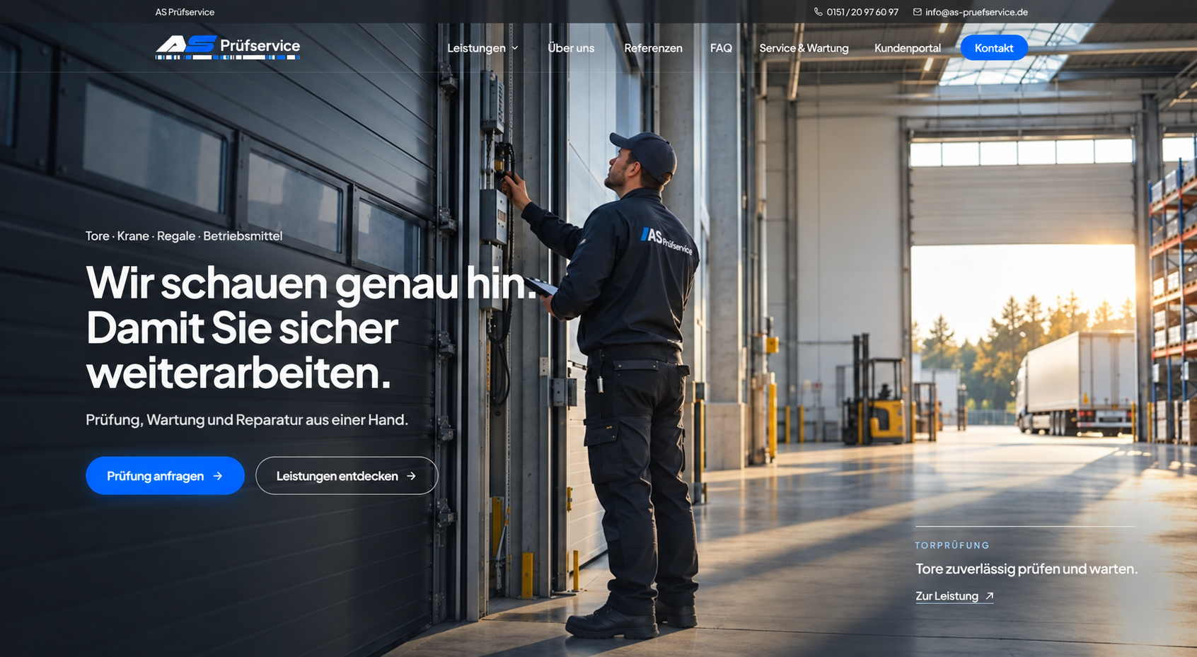 Projektansicht AS Prüfservice